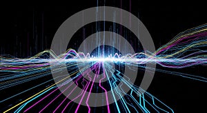 Abstract Digital Data Flow Visualization