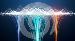 Abstract Digital Data Flow Visualization technology