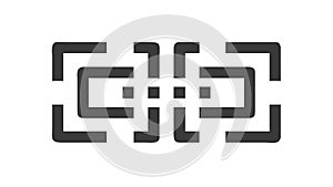 Abstract Digital Data Frame Vector for Modern Technology Interfaces, vector design Generative AI