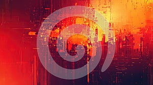 Abstract digital data processing network background