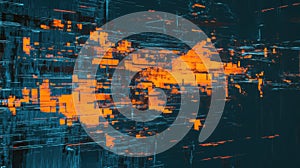 Abstract digital data processing network cyberspace background