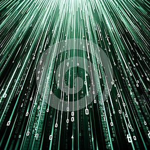 Abstract Digital Data Stream, Technology Concept