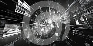 Abstract Digital Cityscape