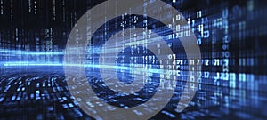 Abstract Digital Data Stream Visualization