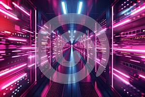 Abstract digital data transfer concept background