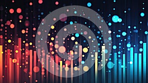 Abstract Digital Data Visualization with Bokeh Lights