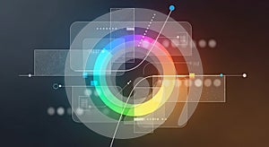 Abstract Digital Data Visualization