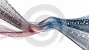 Abstract Digital Data Wave Flow