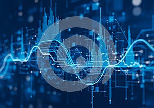 Abstract digital design showcasing a dynamic wave pattern