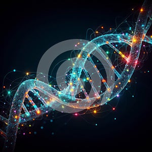 Abstract digital DNA photo