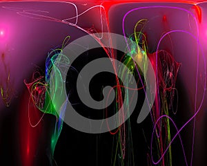 Abstract digital energy decoration surreal fractal, effect texture design creative template