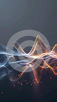 Abstract Digital Energy Waveform Visualization