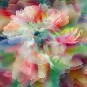 Abstract digital floral background