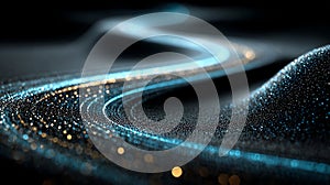 Abstract Digital Flow: Data Stream and Network Connection