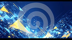 Abstract Digital Geometric Explosion Background