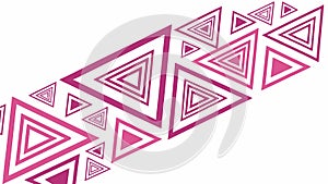 Abstract Digital Geometric Pattern with Interlocking Blue Shapes, vector design Generative AI