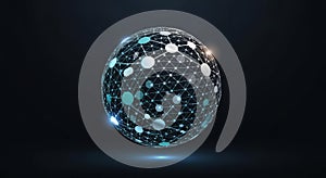 Abstract Digital Globe Network