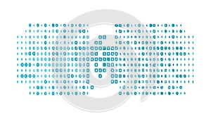 Abstract Digital Grid: Tech Pattern Cybernetic Background, vector design Generative AI