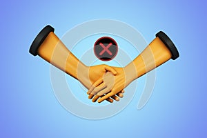 Teamwork and rejection concept