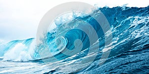 Abstract blue background in motion