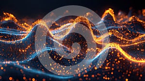 Abstract digital landscape