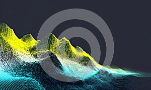 Abstract Digital Landscape: Data Visualization