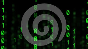 Abstract of digital matrix green code