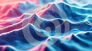 Abstract digital mesh network representing data connection technology