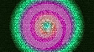 Vibrant circular gradient mosaic pattern, cellular texture, abstract background.