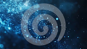 Abstract Blue Network