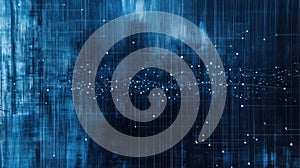 Abstract Data Stream Futuristic Technology Digital Background.