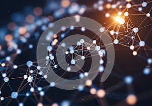 Abstract Digital Network Connection