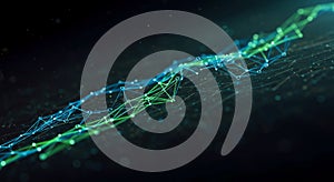 Abstract Digital Network Connection