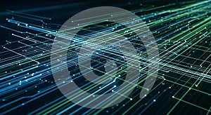 Abstract Digital Network Connection Background