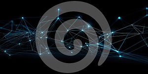 Abstract digital network connection background. Big data background. Technology wallpaper. generative ai. Network connection