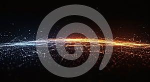 Abstract Digital Network Connection Background