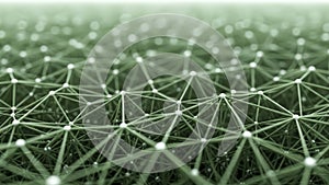 Abstract digital network connection background with interconnected nodes and lines