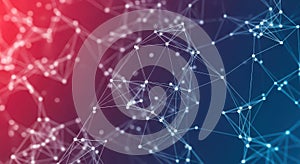 Abstract Digital Network Connection Background, Technology, Science