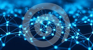 Abstract Digital Network Connection