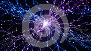 Abstract Digital Network Connection