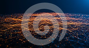 Abstract Digital Network - Data Connection Background