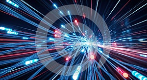 Abstract Digital Network: Data Flow and Connectivity