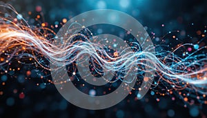 Abstract Digital Network Data Flow