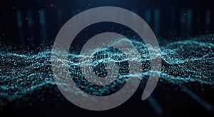 Abstract Digital Waveform Background