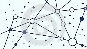 Abstract Digital Network Graph, Interconnected Data Visualization, vector design Generative AI