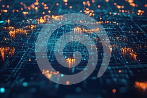 AI-Generated Digital Network