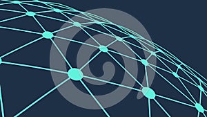 Abstract Digital Network Grid Interconnected Technology Vector, vector design Generative AI