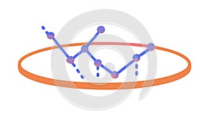Abstract Digital Network: Interconnected Data Flow and Systems, vector design Generative AI