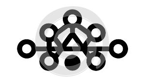 Abstract Digital Network, Interconnected Nodes, vector design Generative AI