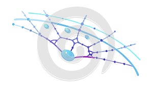 Abstract Digital Network Lines Vector Illustration, vector design Generative AI